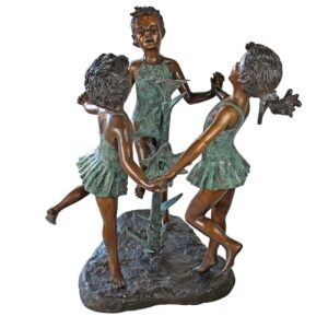 Design Toscano KW29440 35 Inch Fun in the Sun Girls Statue - Bronze