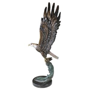 Design Toscano KW56604 17 1/2 Inch Majestic Eagle Statue - Bronze