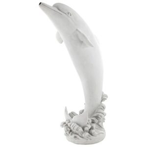 Design Toscano KY1036 19 Inch Medium Tropical Tale Dolphin Piped Statue