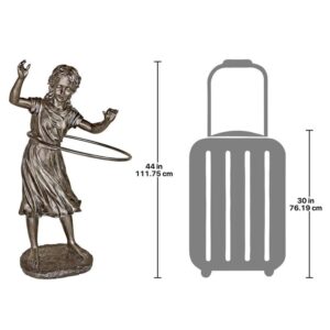 Design Toscano KY1210 27 1/2 Inch Harriet Hula Hooping Girl Statue