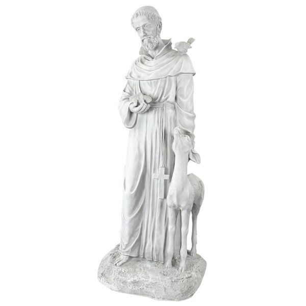 Design Toscano KY1336 14 1/2 Inch Saint Francis of Assisi Paton of Animals