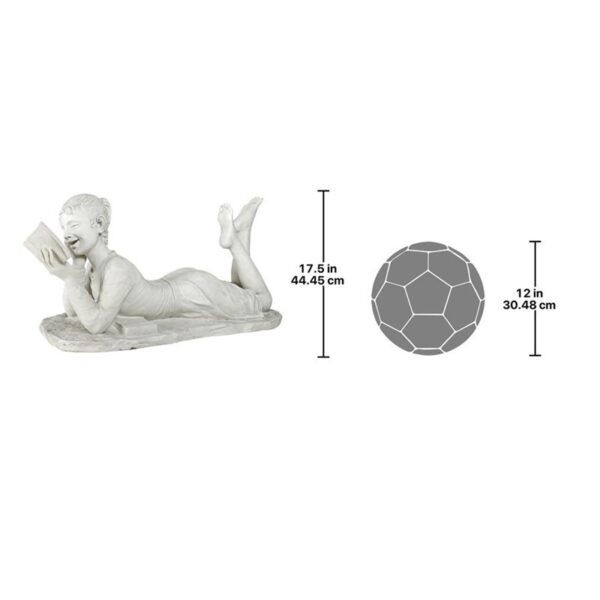 Design Toscano KY1367 33 Inch Glenda the Girl Reading Statue