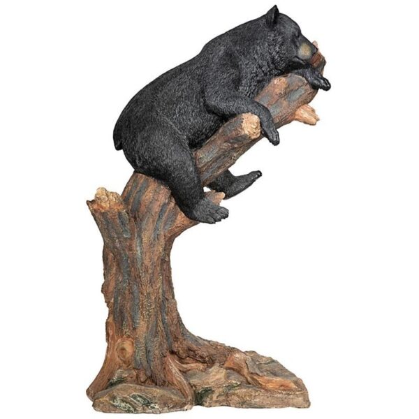 Design Toscano KY18491 16 1/2 Inch Forest Vantage Point Black Bear Statue