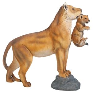 Design Toscano KY1874 34 Inch Lioness with Cub Statue