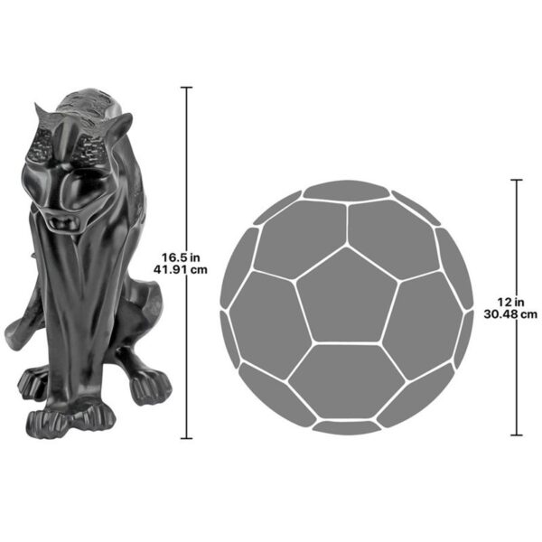 Design Toscano KY2408 9 Inch Rampant Tranquility Black Panther Statue