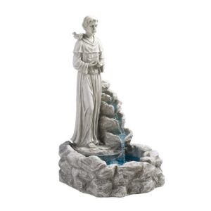 Design Toscano KY30367 16 Inch Natures Blessed St Francis Fountain