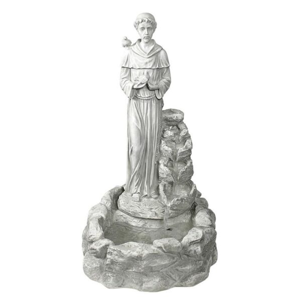 Design Toscano KY30367 16 Inch Natures Blessed St Francis Fountain