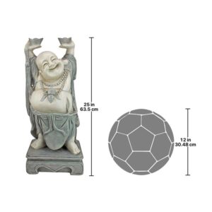 Design Toscano KY356 10 1/2 Inch Jolly Hotei Buddha Statue