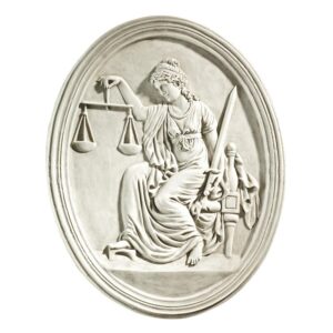 Design Toscano KY4040 16 1/2 Inch Old Bailey Court Lady Justice Plaque