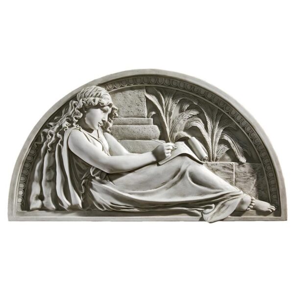 Design Toscano KY4053 24 Inch The Little Author Lunette Wall Frieze