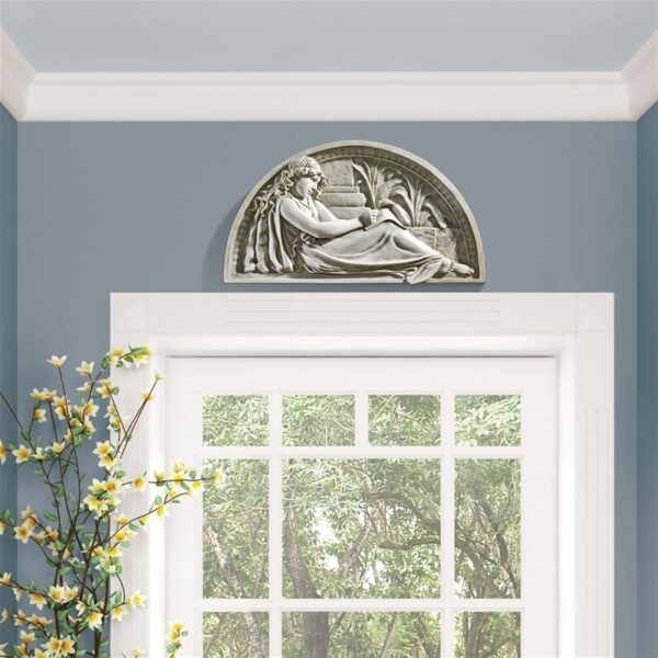 Design Toscano KY4053 24 Inch The Little Author Lunette Wall Frieze