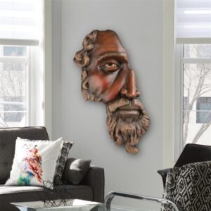 Design Toscano KY4092 16 Inch Mans Face Wall Sculpture