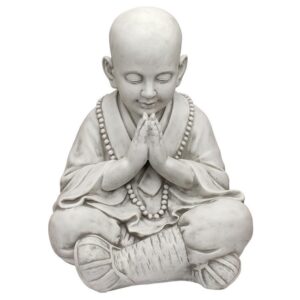 Design Toscano KY47127 15 1/2 Inch Praying Baby Buddha Asian Garden Statue