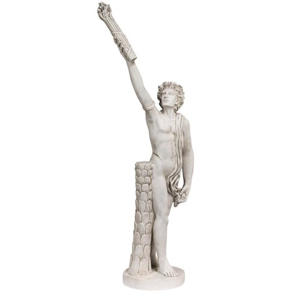 Design Toscano KY47172 15 Inch Torch Bearer by Algardi