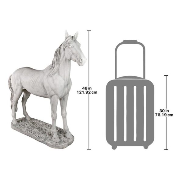 Design Toscano KY5172 48 Inch Majestic Horse Statue - Antique Stone