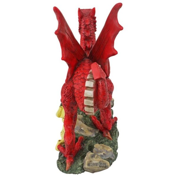 Design Toscano KY5193 8 1/2 Inch Desktop Welsh Dragon - Red