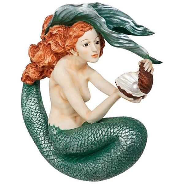 Design Toscano KY54132 16 1/2 Inch Misty Mae Mermaid Wall Sculpture