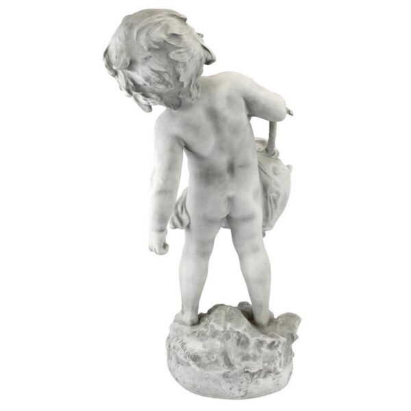 Design Toscano KY6063 13 Inch Young Child Urn Carrier Garden Statue