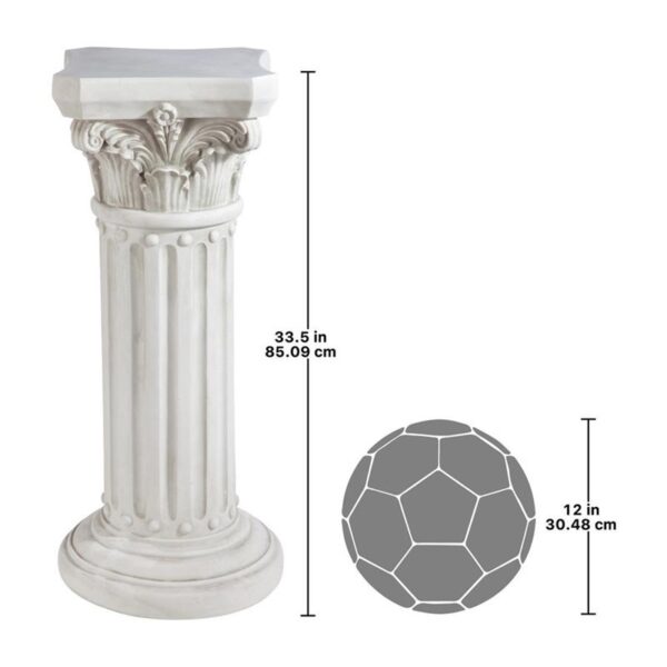 Design Toscano KY60748 16 1/2 Inch Athena Corinthian Pedestal