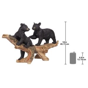 Design Toscano KY69774 30 1/2 Inch Mischievous Bear Cubs Statue