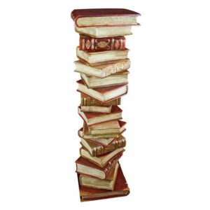 Design Toscano KY70738 12 Inch Power of Books Sculptural Pedestal