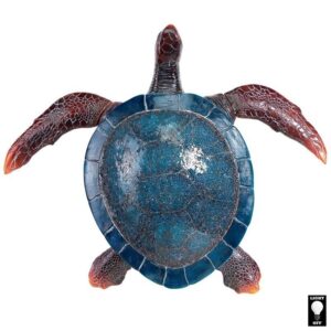 Design Toscano KY71074 33 1/2 Inch Sea Turtle Illuminated Wall Sculpture - Blue