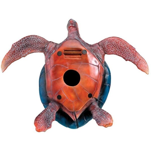 Design Toscano KY71074 33 1/2 Inch Sea Turtle Illuminated Wall Sculpture - Blue