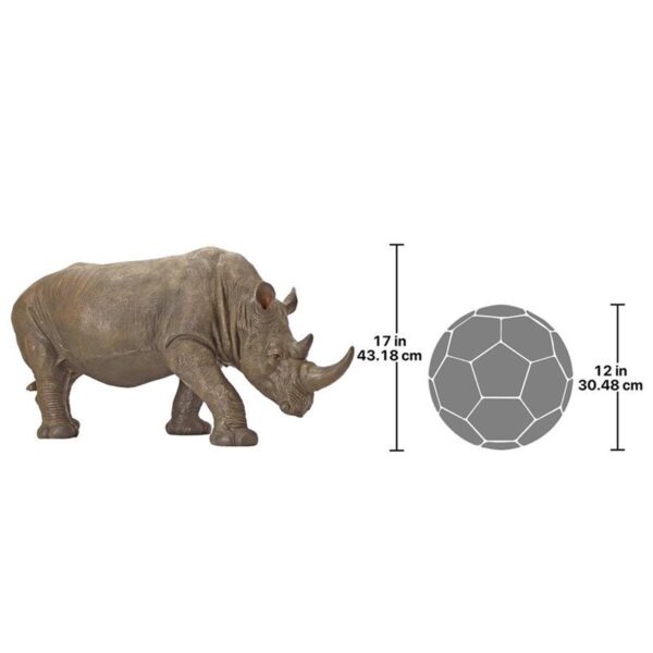 Design Toscano KY71133 33 1/2 Inch South African Rhino