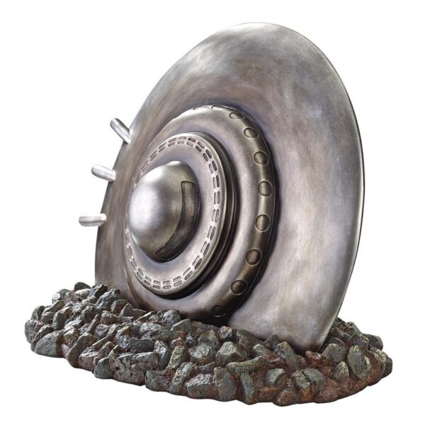 Design Toscano KY71188 31 Inch Crash Landing Flying Saucer Statue