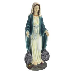 Design Toscano KY914 9 1/2 Inch Mary Devotional Sculpture