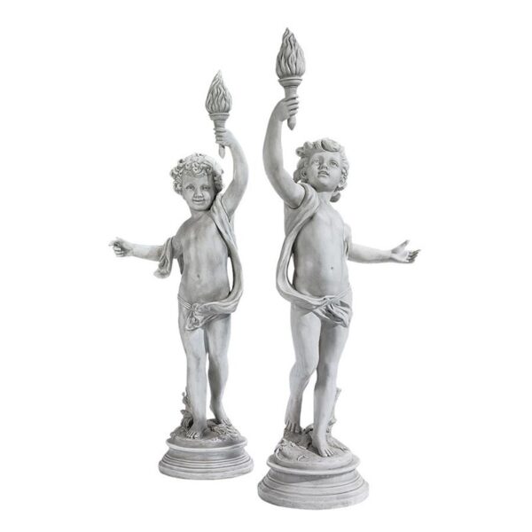 Design Toscano KY91429 12 Inch Lighting The Heavens Cherubs, Set of 2