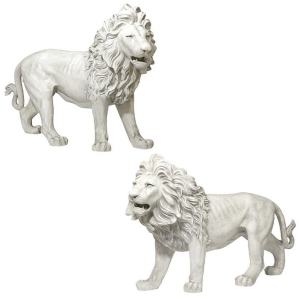 Design Toscano KY9167 37 Inch Regal Lions of Grisham Manor, Set of 2