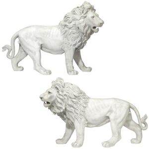 Design Toscano KY9167 37 Inch Regal Lions of Grisham Manor, Set of 2