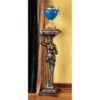 Design Toscano KY96861 11 Inch French Provincial Caryatid Pedestal