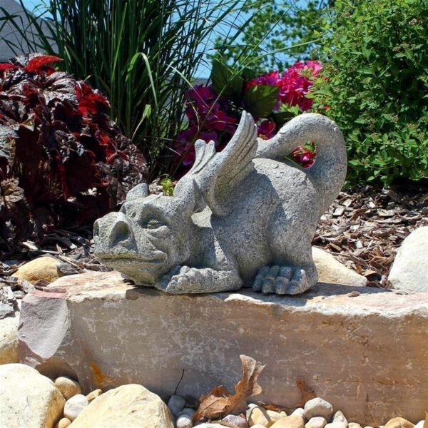 Design Toscano LY38021 9 Inch Pounce the Mischievous Dragon Statue