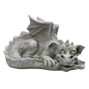 Design Toscano LY39427 16 Inch Medium Blushing Babel Dragon Statue