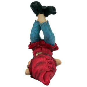 Design Toscano LY590663 9 Inch Elf Playing on Back