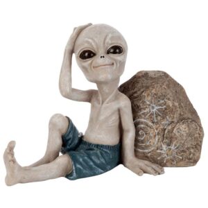 Design Toscano LY612243 11 1/2 Inch Surfer Dude Alien Statue