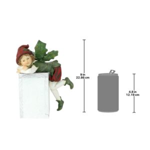 Design Toscano LY7102142 5 Inch Elijah Christmas Elf Sitter