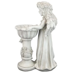 Design Toscano LY710405 12 1/2 Inch Angeliques Garden Splash Birdbath