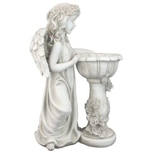 Design Toscano LY710405 12 1/2 Inch Angeliques Garden Splash Birdbath