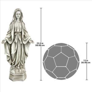 Design Toscano LY714287 10 Inch Madonna of Notre Dame Statue, Large