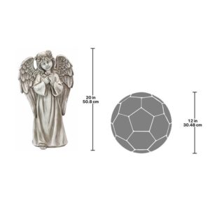 Design Toscano LY7160012 11 1/2 Inch Divine Messenger Angel Statue