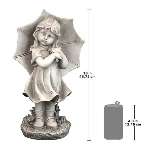 Design Toscano LY717080 10 1/2 Inch Little Girl with Umbrella