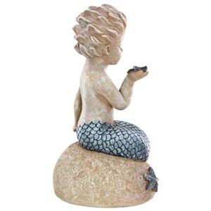 Design Toscano LY7210511 5 Inch Little Boy Merman Holding a Starfish