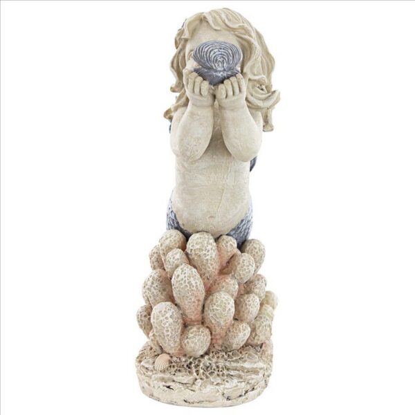 Design Toscano LY7210861 11 Inch Gifts From Sea Mermaid Shell Statue