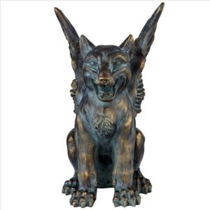 Design Toscano LY721137 10 1/2 Inch Caesar S Griffin Winged Lion Statue