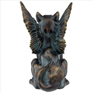 Design Toscano LY721137 10 1/2 Inch Caesar S Griffin Winged Lion Statue