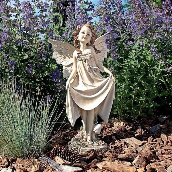 Design Toscano LY79214 7 1/2 Inch Calla Wildflower Meadow Fairy Statue