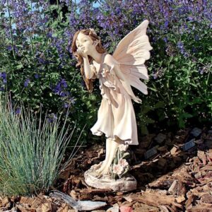 Design Toscano LY79215 7 1/2 Inch Blossom Wildflower Meadow Fairy Statue